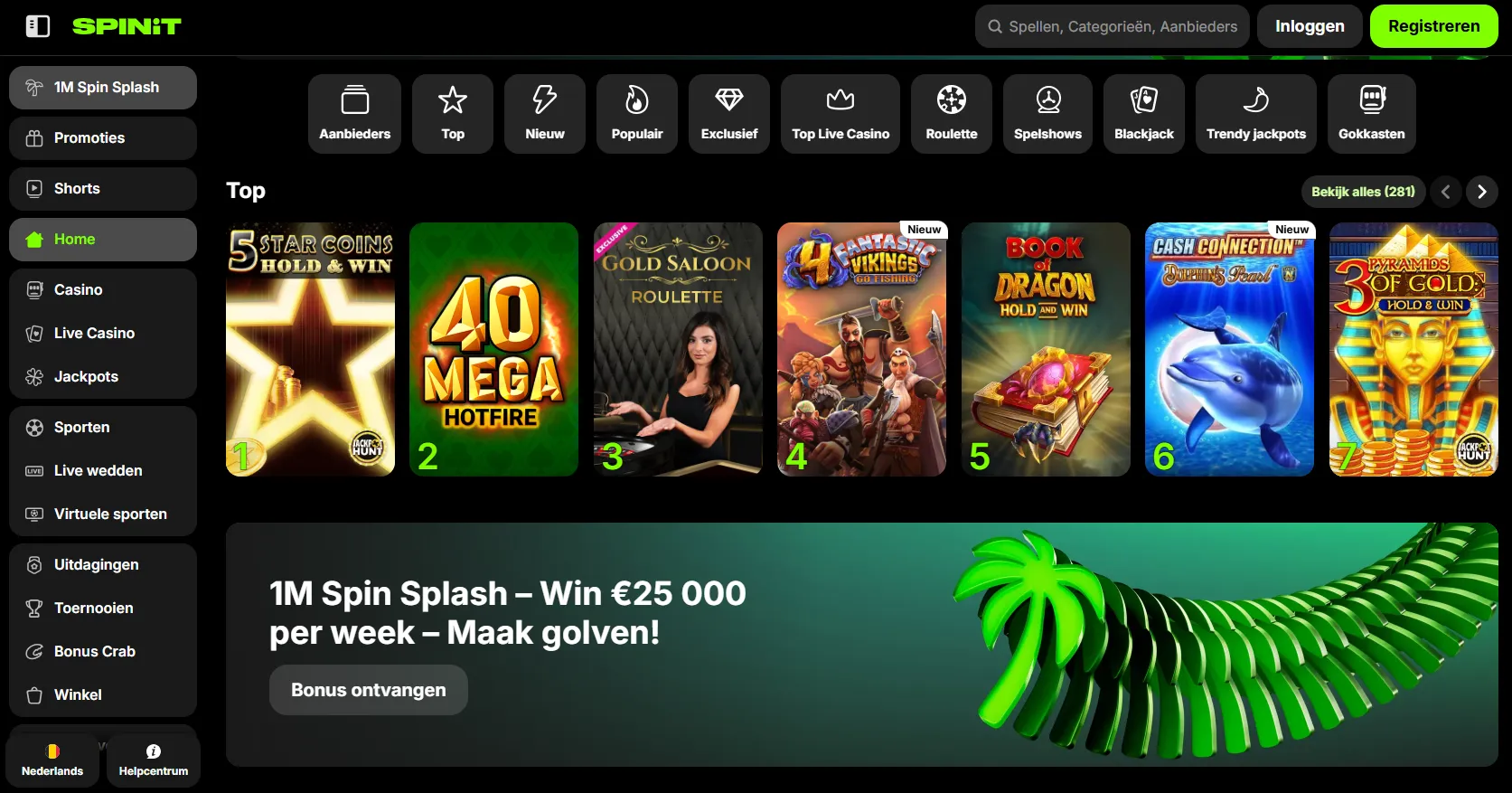 Spelaanbod bij top casino’s België - Variëteit en kwaliteit Spelaanbod bij top casino’s België